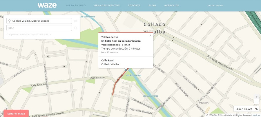 Mapa confeccionado con información ciudadana.